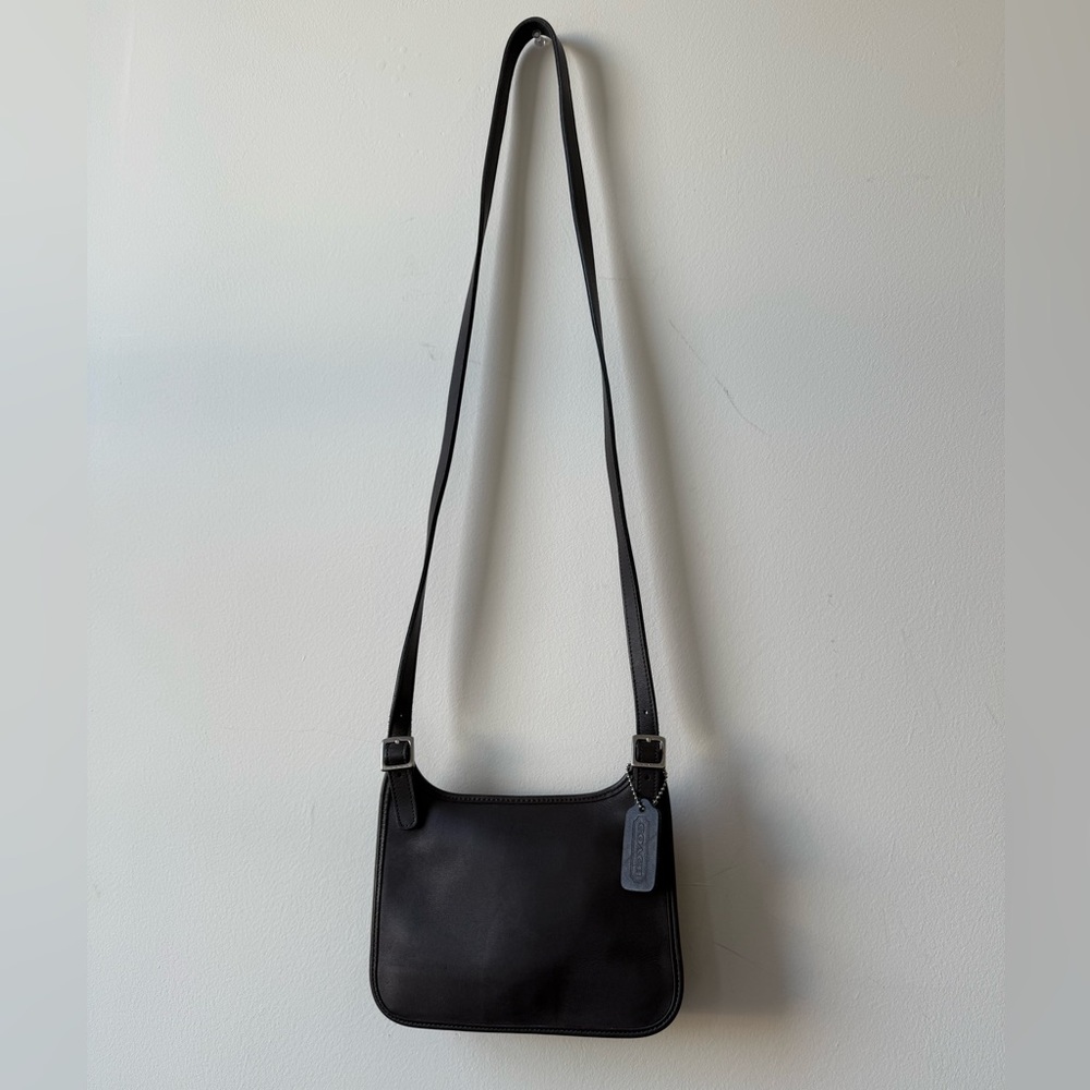 Vintage Coach Y2K Grey Mini crossbody bag charcoal mini hippie bag with hangtag